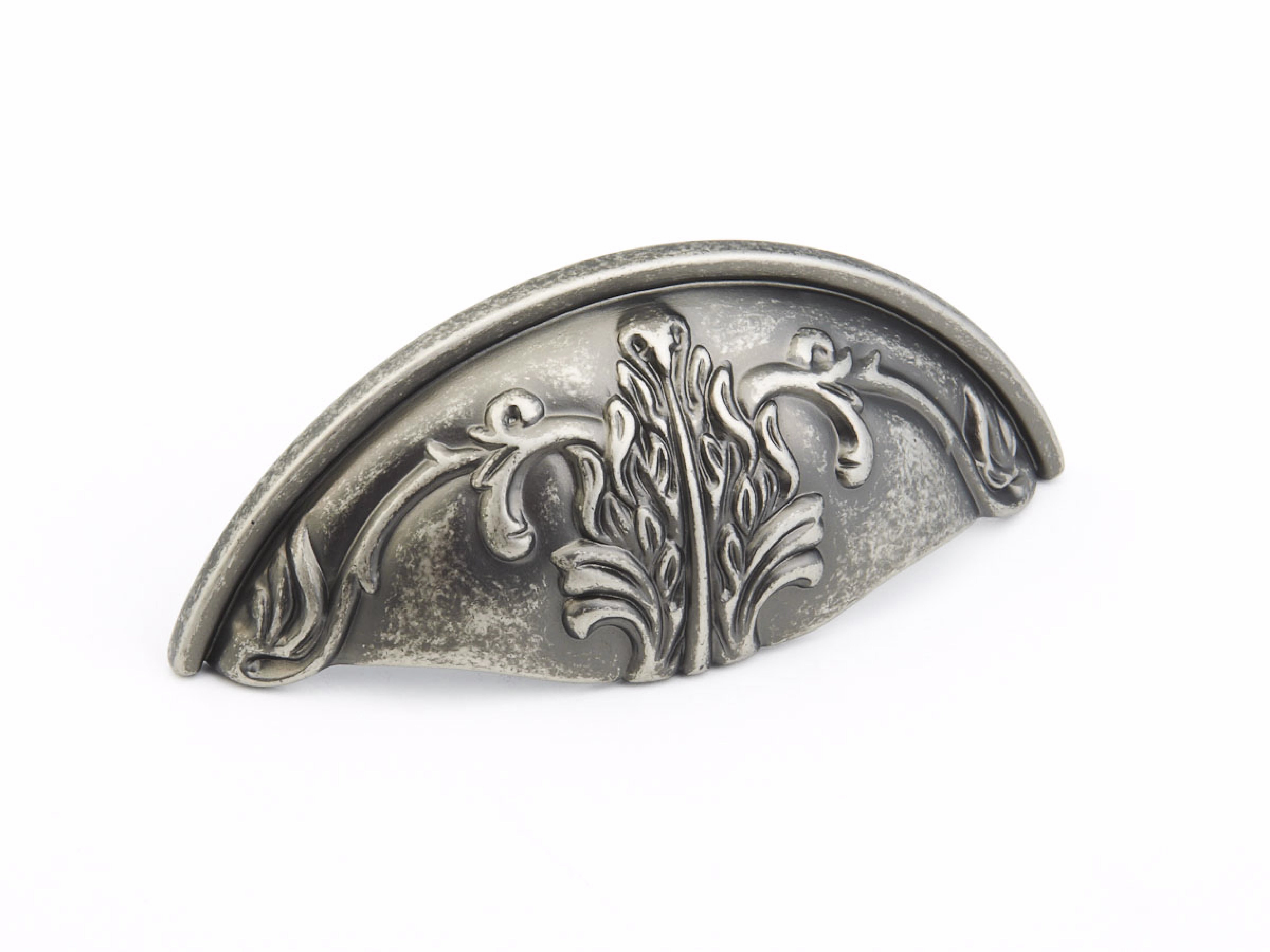 Schaub 872-CRS 3" Center to Center Corinthian Cup Pull Corinthian Silver Finish Main image