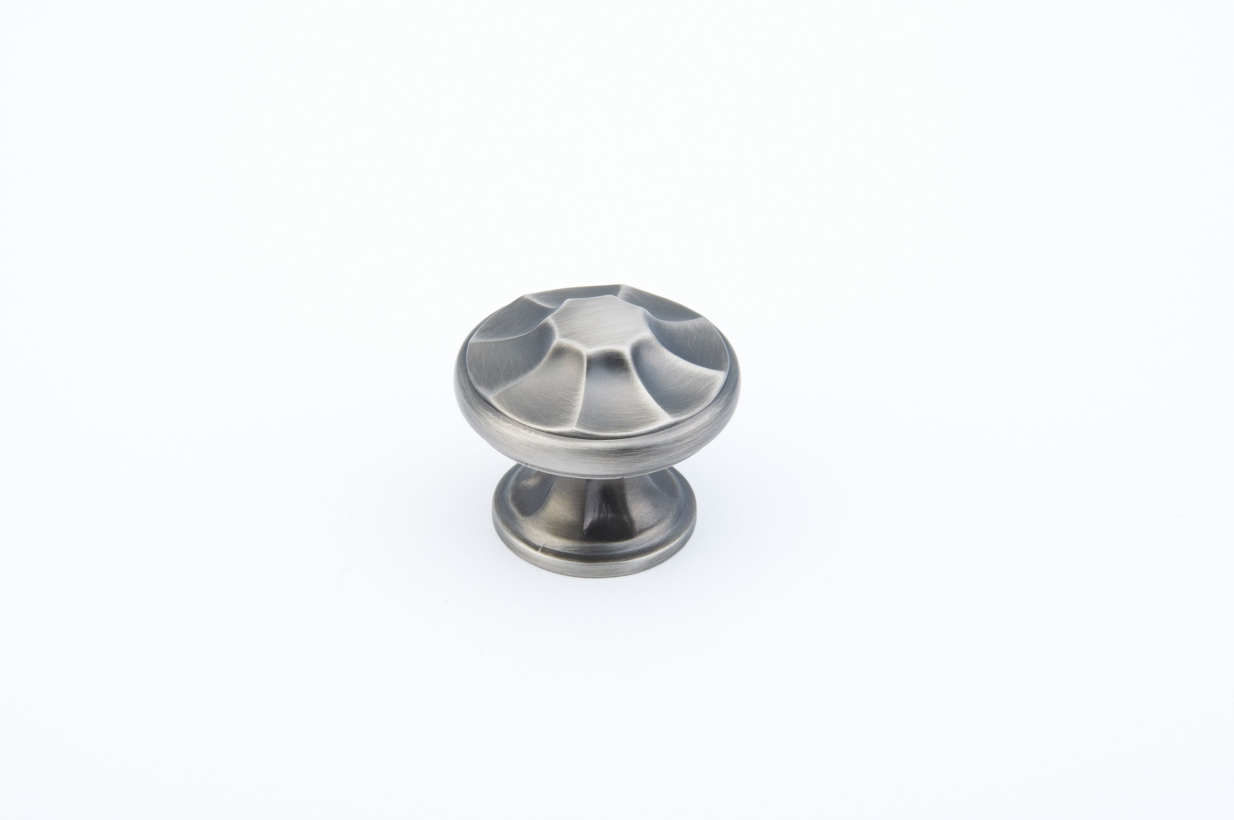 Schaub 876-AN 1-3/8" Empire Cabinet Knob Antique Nickel Finish Main image