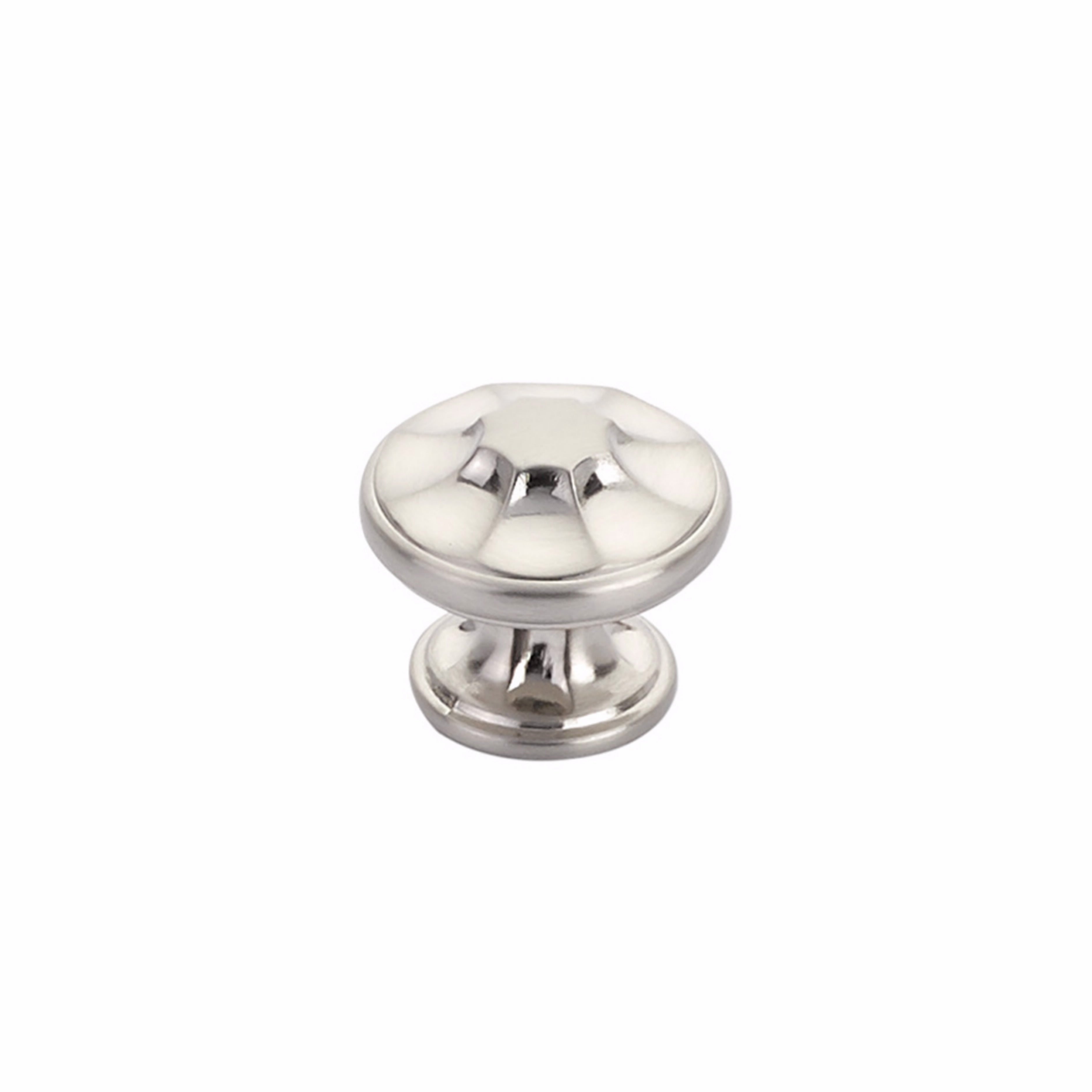 Schaub 876-BN 1-3/8" Empire Cabinet Knob Brushed Nickel Finish Main image