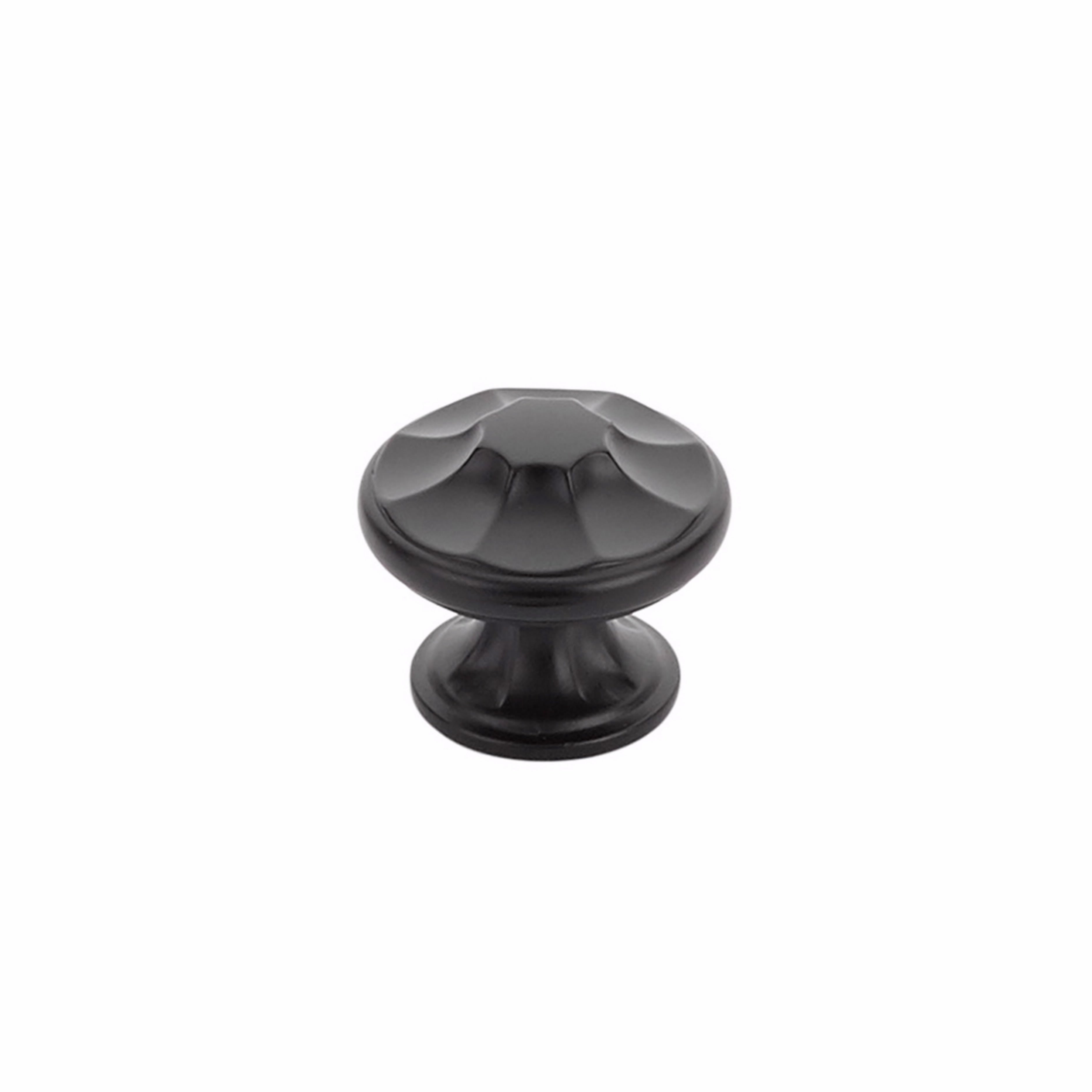 Schaub 876-MB 1-3/8" Empire Cabinet Knob Matte Black Finish Main image