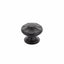 Schaub 876-MB 1-3/8" Empire Cabinet Knob Matte Black Finish