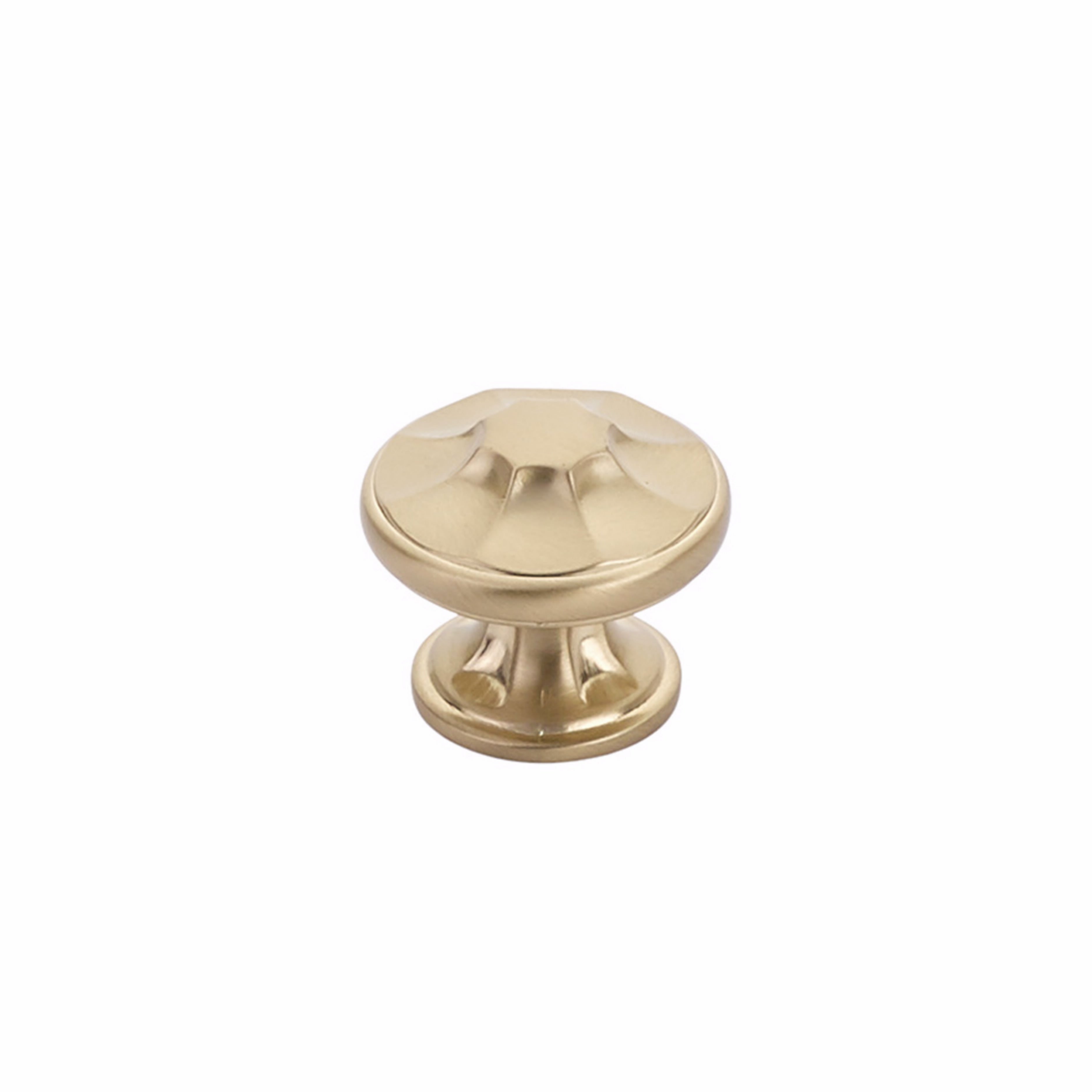 Schaub 876-SSB 1-3/8" Empire Cabinet Knob Signature Satin Brass Finish Main image