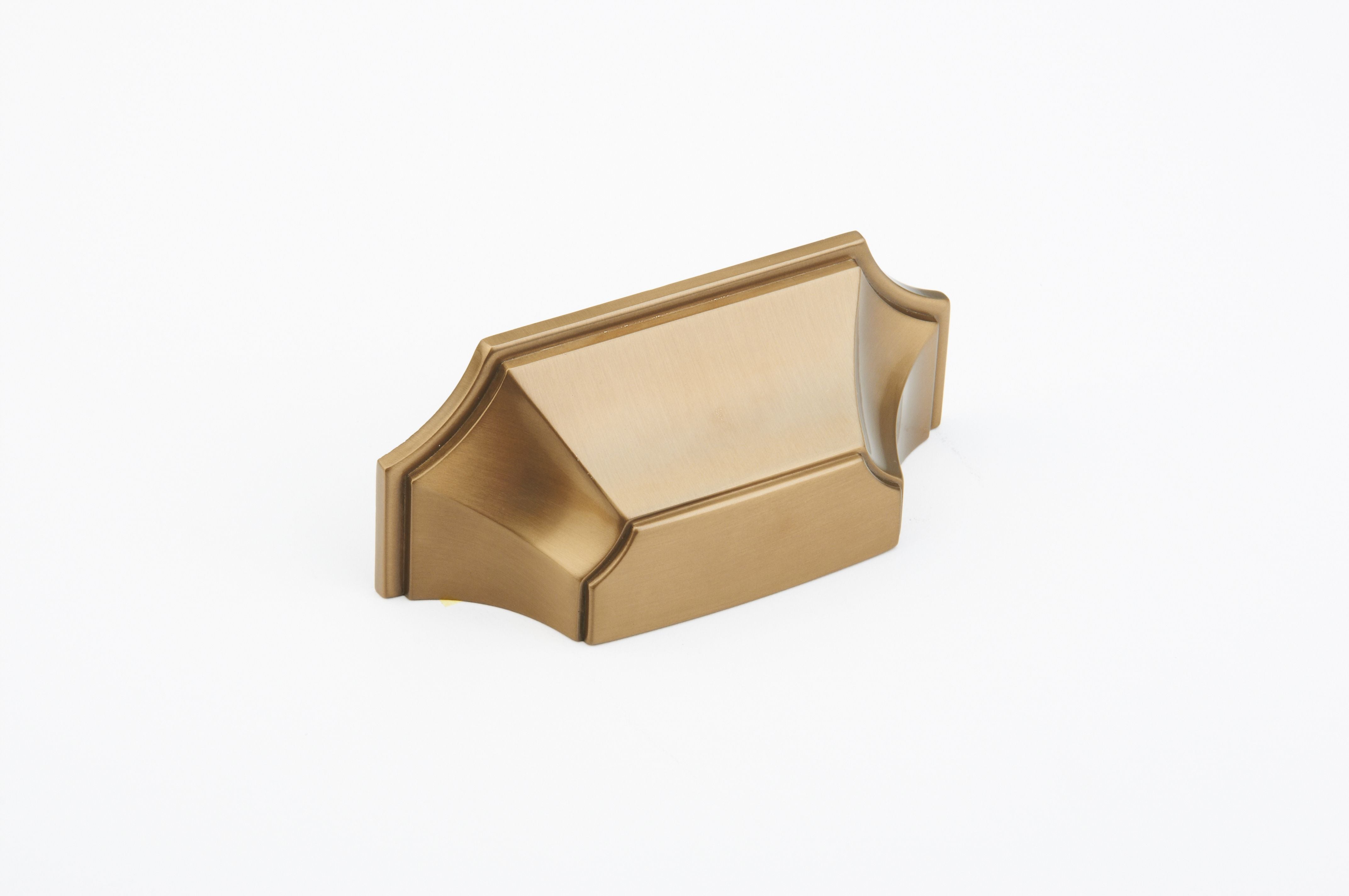 Schaub 878-BBZ 3" Center to Center Empire Cup Pull Brushed Bronze Finish Main image