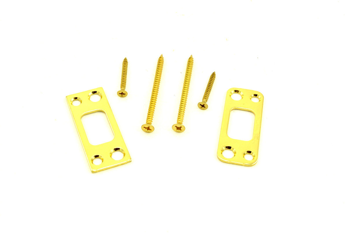 Baldwin Reserve 8BR0402001 Dual Strike Kit for Deadbolt Lifetime Brass Finish