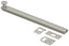 Deltana 8SBCS15 8" Surface Bolt; Concealed Screw; Heavy Duty; Satin Nickel Finish