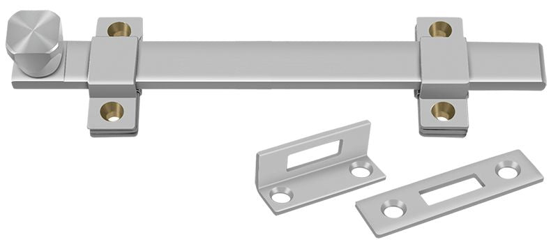 Deltana 8SSB32D 8" Heavy Duty Security Bolt; Satin Stainless Steel Finish Main image
