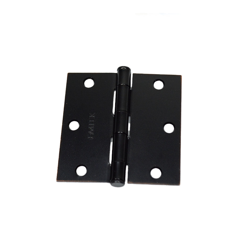 Emtek 91013US10B Pair of 3-1/2" x 3-1/2" Square Steel Residential Duty Hinges Oil Rubbed Bronze Finish Main image