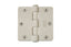 Emtek 91023US15 Pair of 3-1/2" x 3-1/2" 1/4" Radius Steel Residential Duty Hinges Satin Nickel Finish