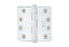 Emtek 91024US26 Pair of 4" x 4" 1/4" Radius Steel Residential Duty Hinges Polished Chrome Finish