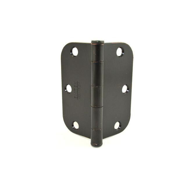 Emtek 91033US10B Pair of 3-1/2" x 3-1/2" 5/8" Radius Steel Residential Duty Hinges Oil Rubbed Bronze Finish Main image