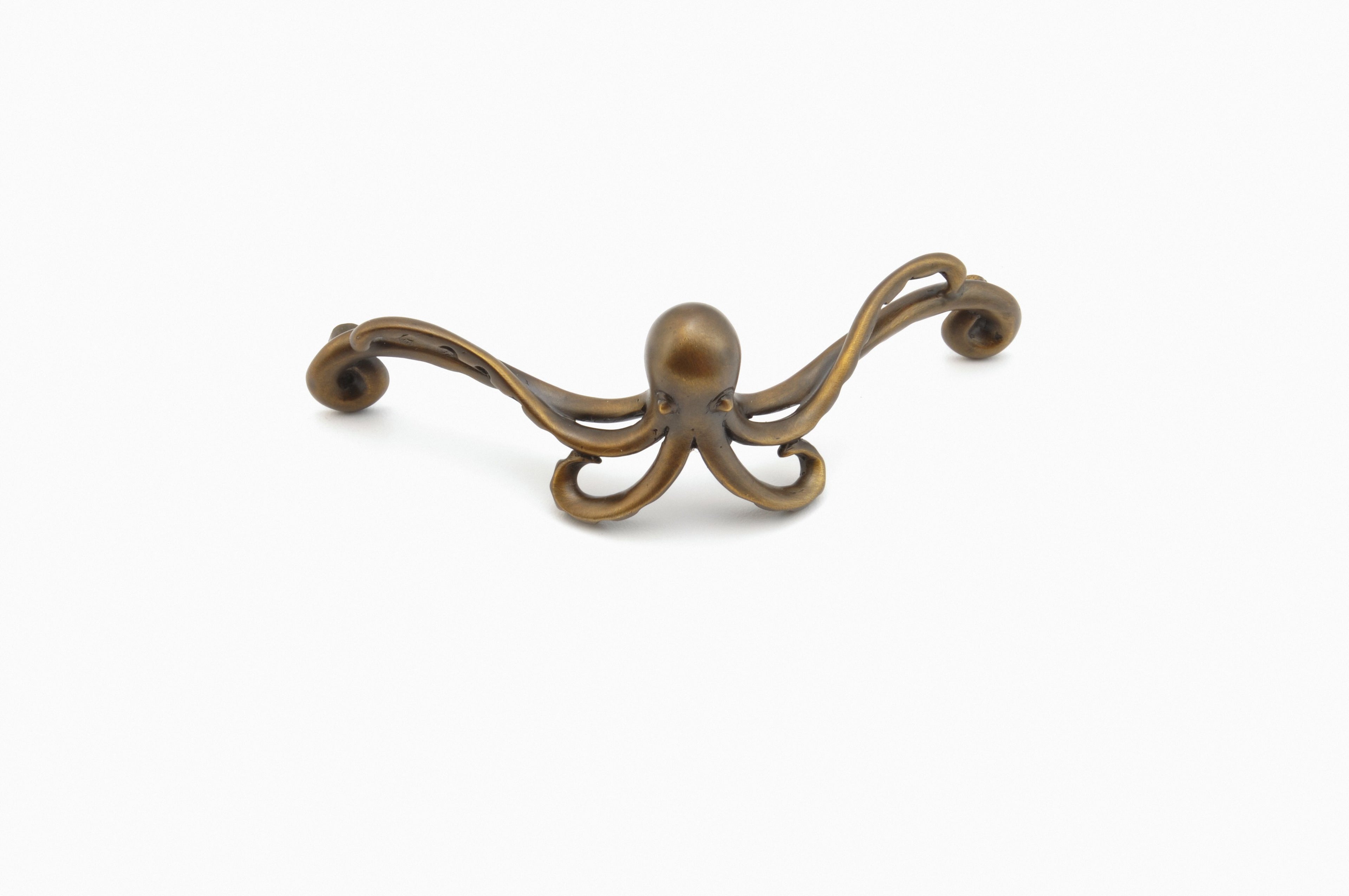 Schaub 918-ED 4-1/4" Center to Center Symphony Nature Octopus Cabinet Pull Estate Dover Finish