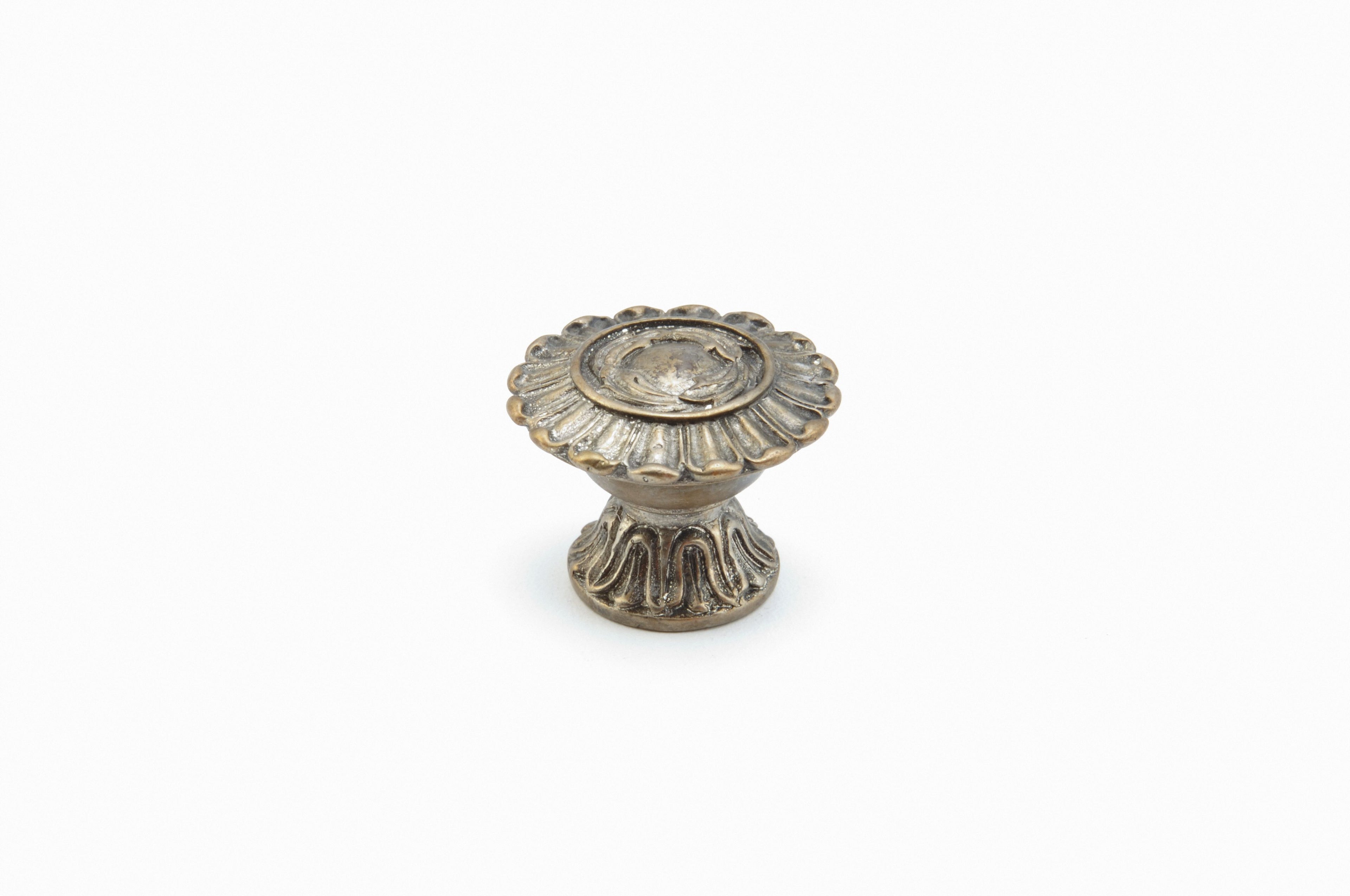 Schaub 937-MSL 1-1/2" French Court Cabinet Knob Monticello Silver Finish