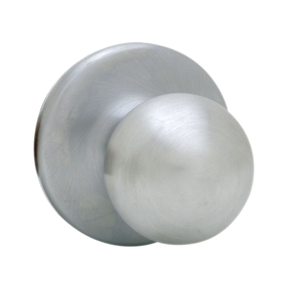 Kwikset 966P-26D.UNIV Polo Knob Interior Single Cylinder Handleset Trim for Both 800 and 687 Series Handlesets Satin Chrome Finish