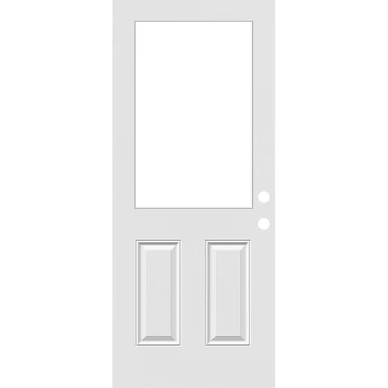 Half Lite White Steel Door Main image