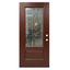 FB-2PO2-301B Fiberglass Door w. Mahogany Finish
