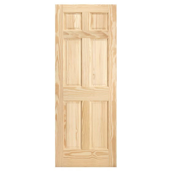 6 Panel Clear Pine