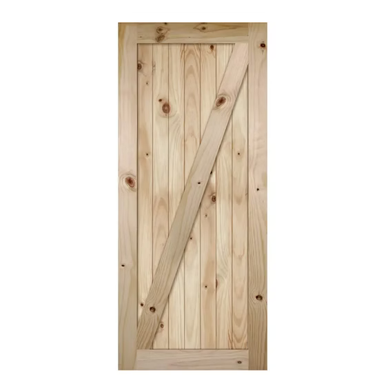 Z-Design Knotting Pine Barn Door