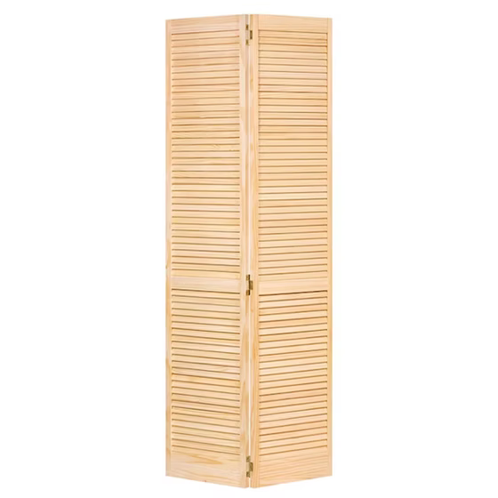 Pine Full Louver Bi-fold Door Main image