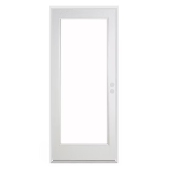 1 Lite White Steel Door