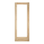 1 Lite Pine Clear Glass French Door