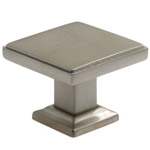 Rusticware 992SN 1-3/8" Modern Square Cabinet Knob Satin Nickel Finish