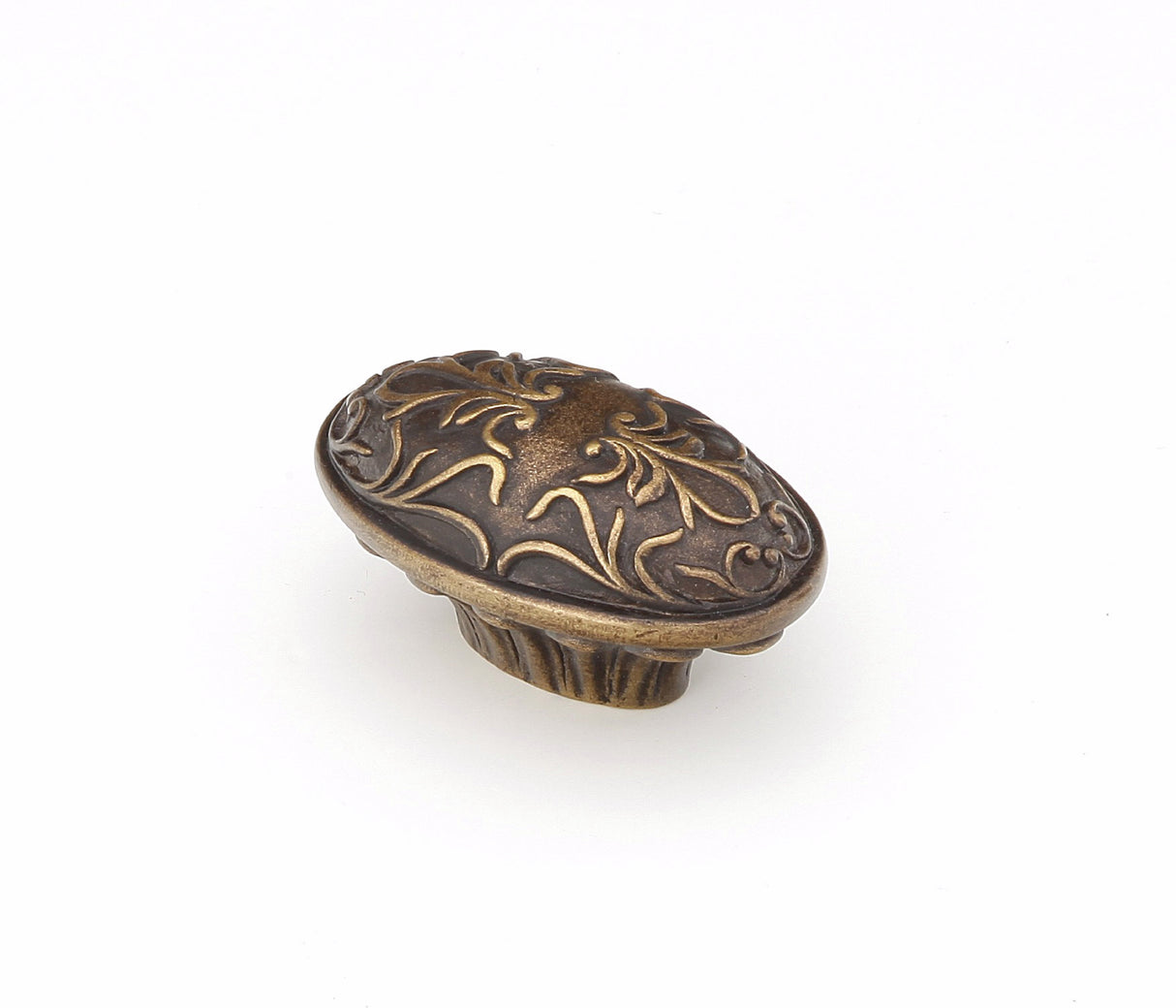 Schaub 993-DIA 5/8" Oval Cantata Cabinet Knob Dark Italian Antique Finish