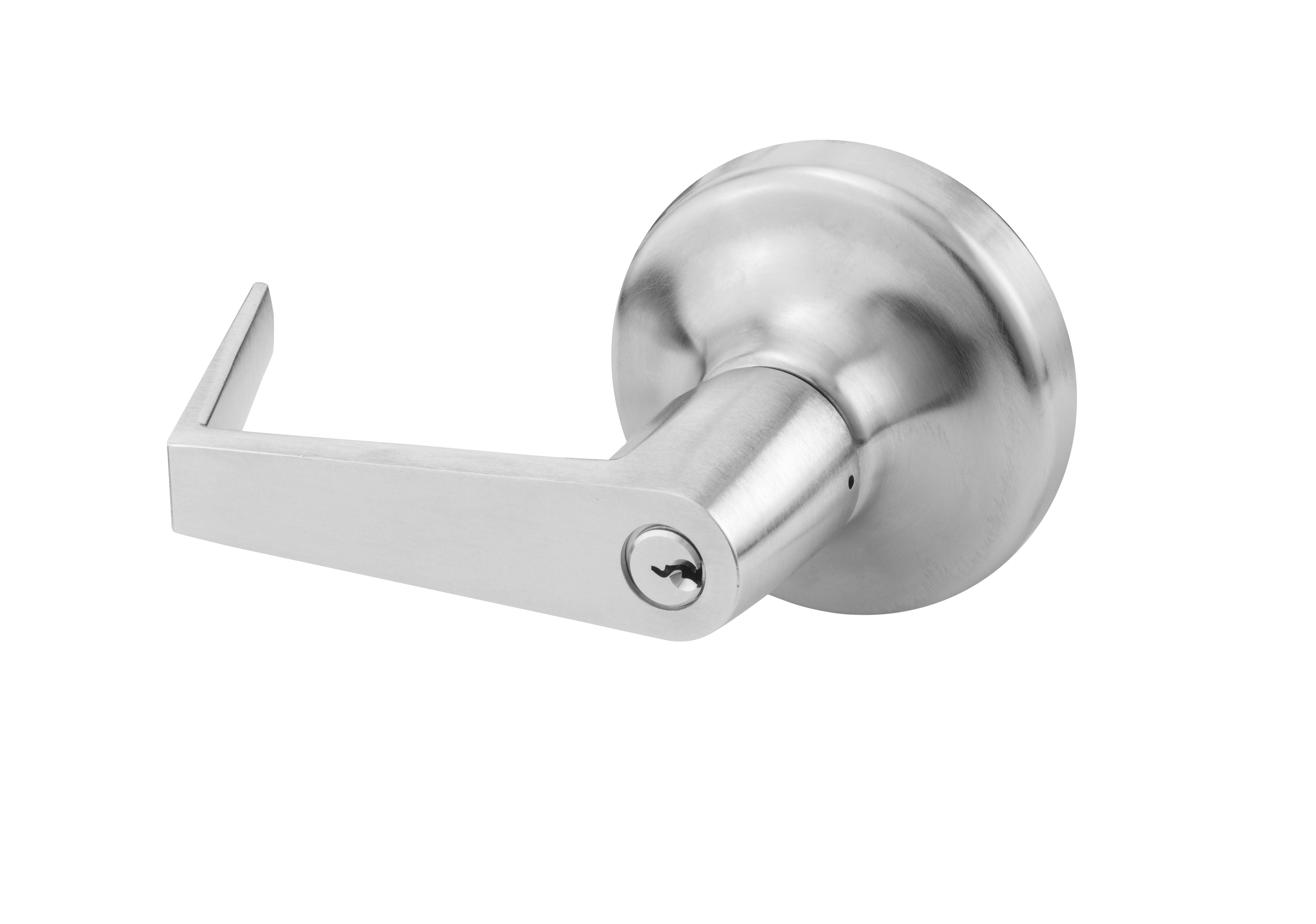 ASSA Abloy Accentra AU441F626 Augusta Key in Lever Night Latch Rose Exit Device Trim US26D (626) Satin Chrome Finish Main image