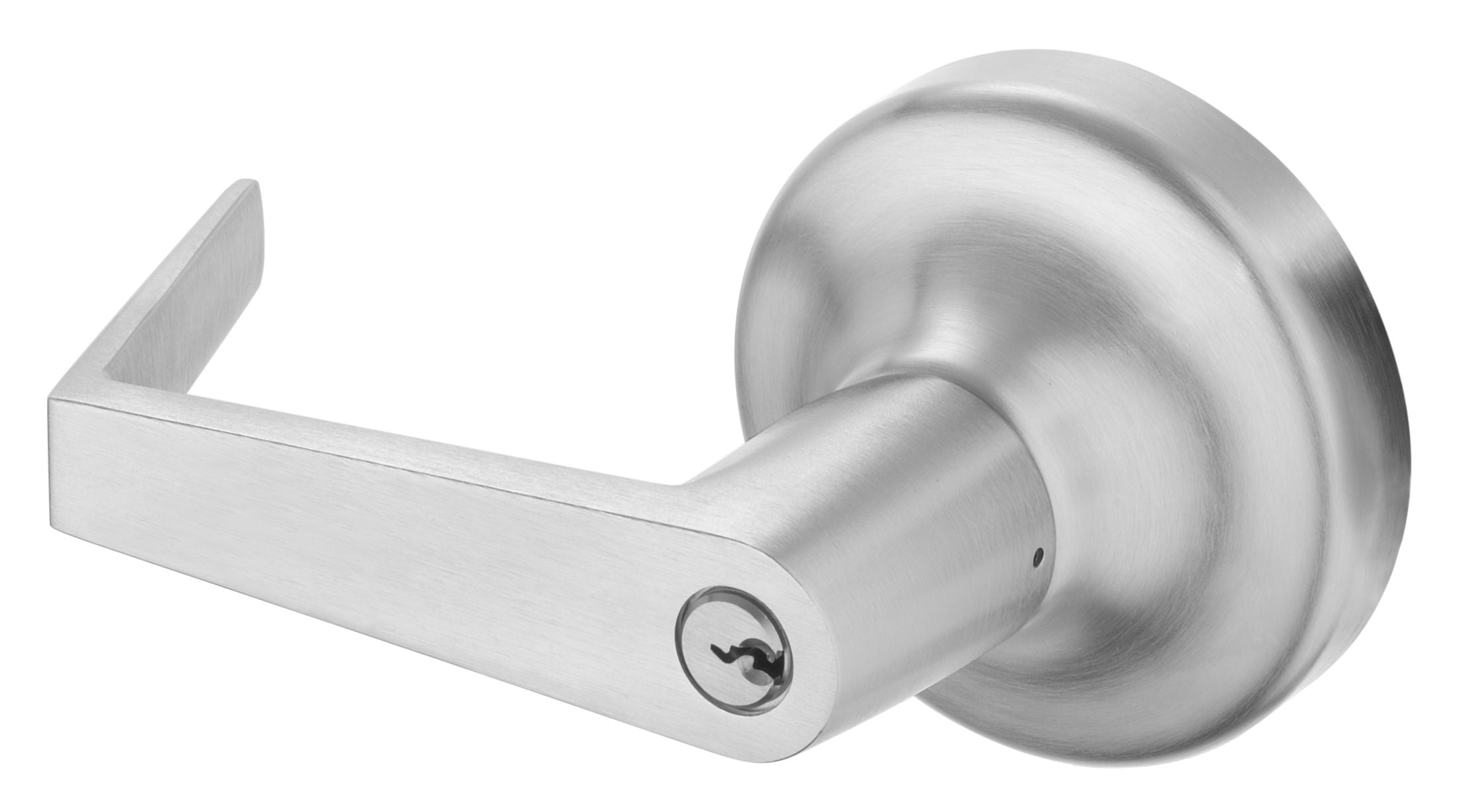 ASSA Abloy Accentra AU446F626 Augusta Key in Lever Classroom Rose Exit Device Trim US26D (626) Satin Chrome Finish Main image