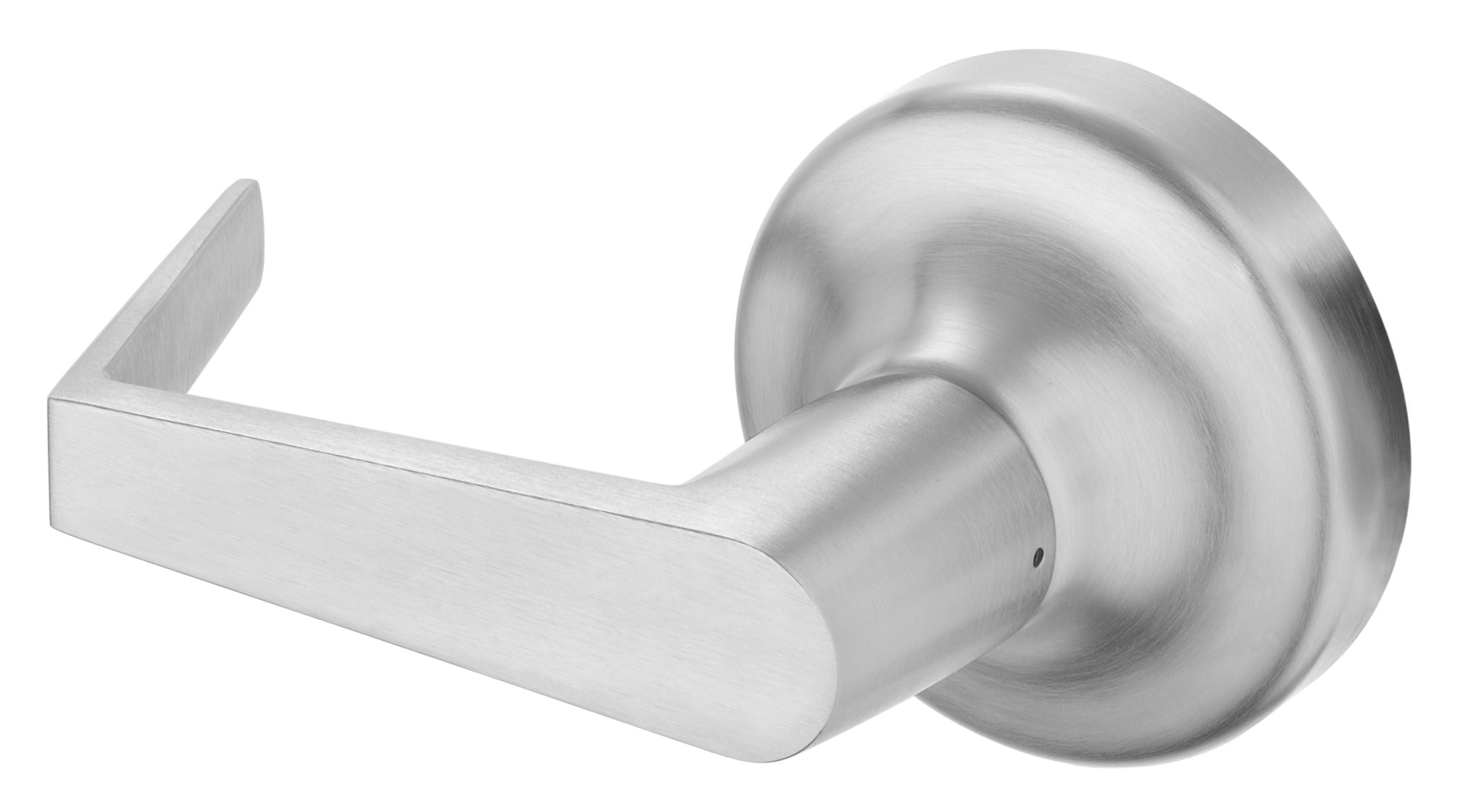 ASSA Abloy Accentra AU448F626 Augusta Active Lever Passage Rose Exit Device Trim US26D (626) Satin Chrome Finish Main image