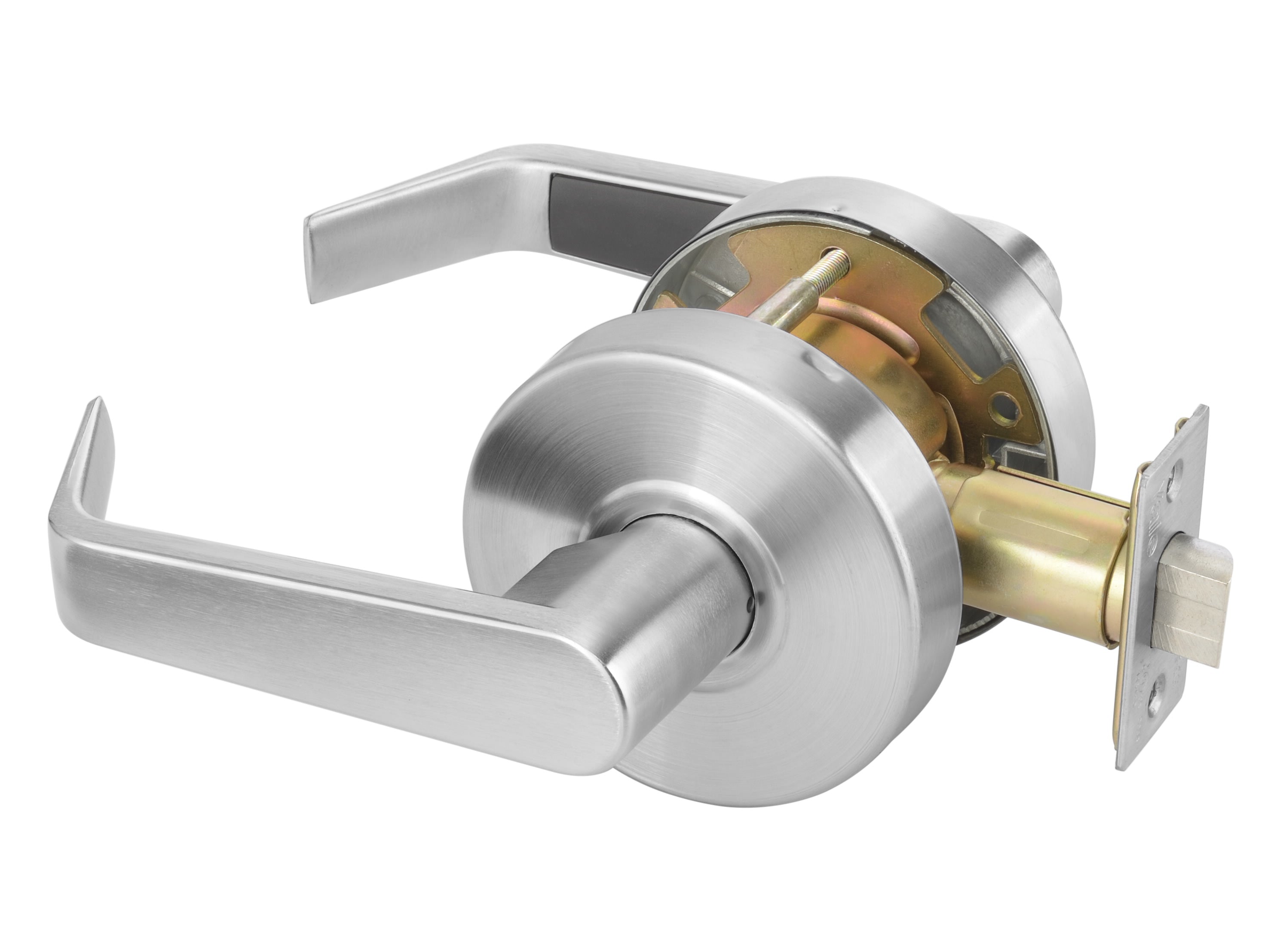 ASSA Abloy Accentra AU4601LN626 Passage Augusta Lever Grade 2 Cylindrical Lock with MCP234 Latch and 497-114 Strike US26D (626) Satin Chrome Finish Main image