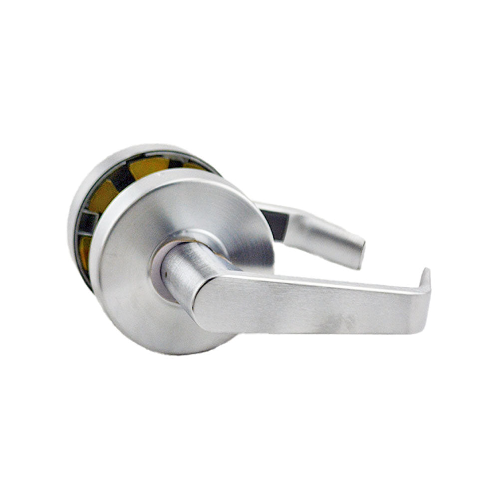 ASSA Abloy Accentra AU4608LN626 Classroom Augusta Lever Grade 2 Cylindrical Lock with Para Keyway, MCD234 Latch, and 497-114 Strike US26D (626) Satin Chrome Finish Main image