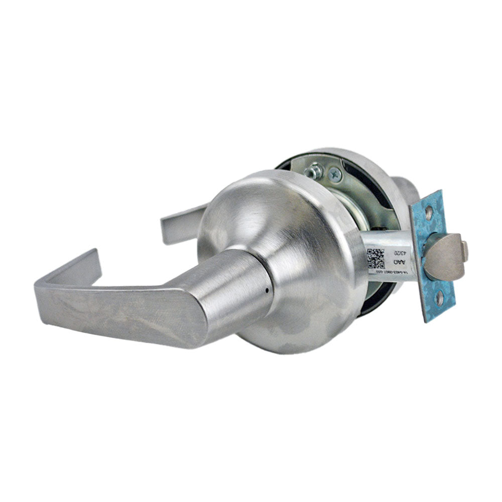 ASSA Abloy Accentra AU4708LN626 Classroom Augusta Lever Grade 1 Cylindrical Lock with Para Keyway, 694 Latch, and 497-114 Strike US26D (626) Satin Chrome Finish Main image