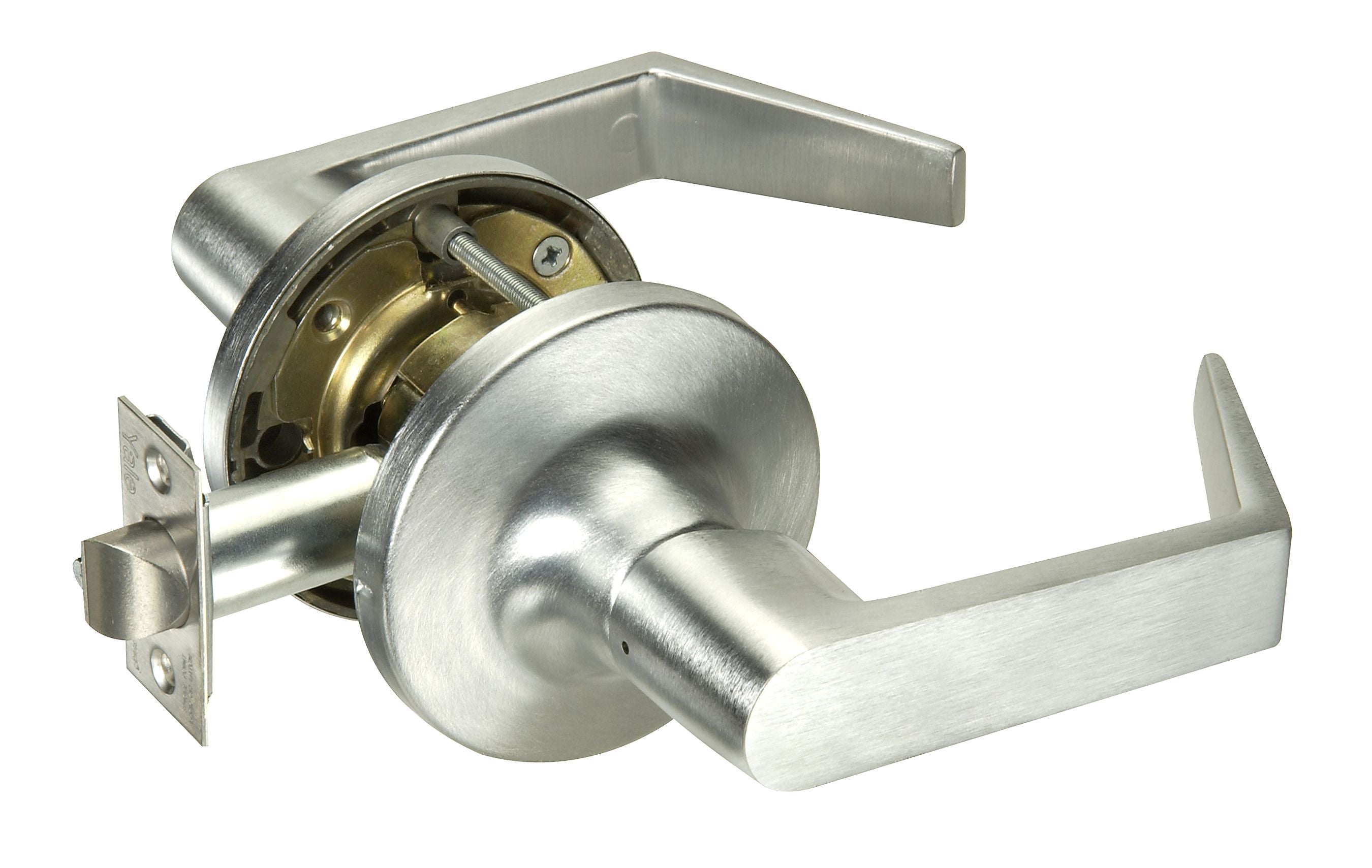 ASSA Abloy Accentra AU5401LN626 Passage Augusta Lever Grade 1 Cylindrical Lock with 693 Latch and 497-114 US26D (626) Satin Chrome Finish Main image
