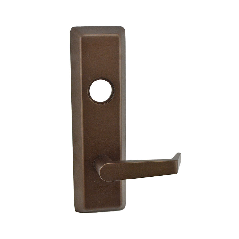 ASSA Abloy Accentra AU626F613ERHR Right Hand Reverse Augusta Lever Classroom Escutcheon Cylinder Exit Device Trim US10BE (613E) Oil Rubbed Bronze Finish Main image