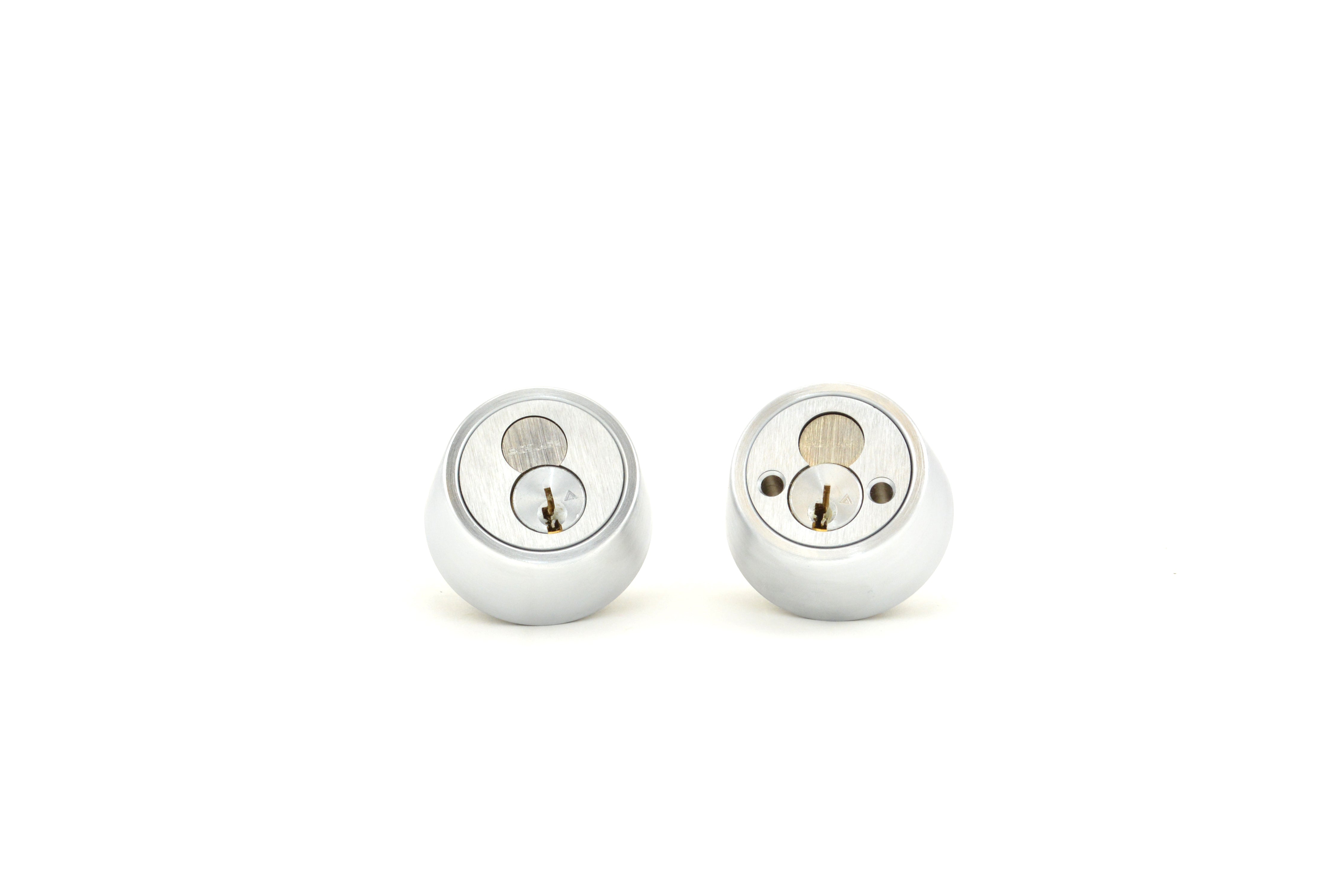 Schlage Commercial B252R626 Double Cylinder 6 Pin Deadlatch Deadbolt C Keyway with 12103 Latch 10001 Strike With Full Size Interchangeable Core Satin Chrome Finish Main image