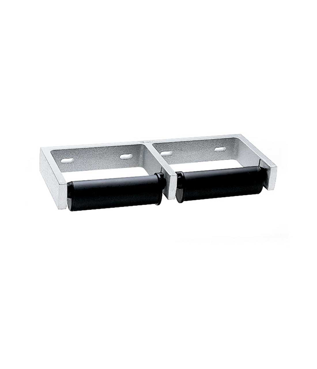 Bobrick B2740 Double Roll Toilet Tissue Dispenser without Controlled Delivery Satin Stainless Steel Finish Main image