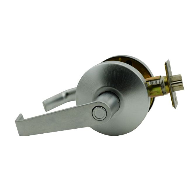 Falcon B501PD626 B Series Entry Dane Lever Lock C Keyway KD with 57435 Latch 5164 Strike Satin Chrome Finish Main image