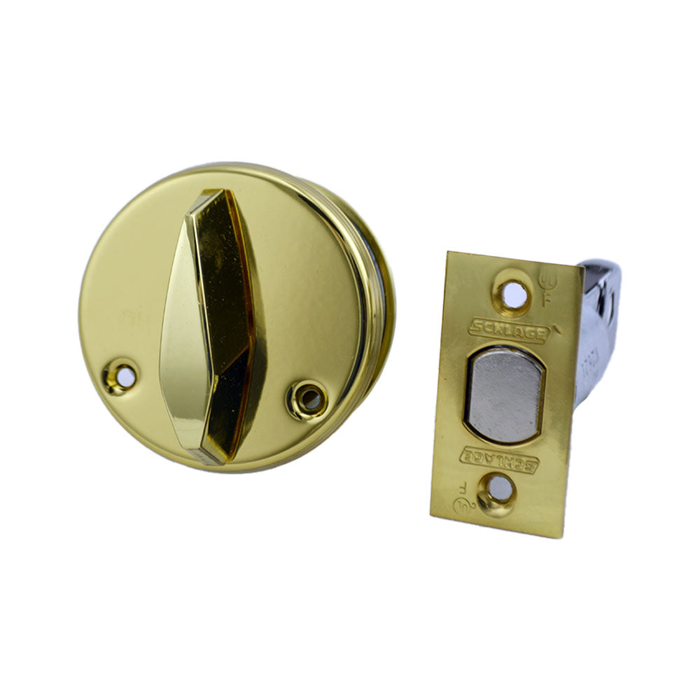 Schlage Commercial B660P605 Grade 1 Single Cylinder Deadbolt C Keyway with 12296 Latch and 10094 Strike Bright Brass Finish Main image