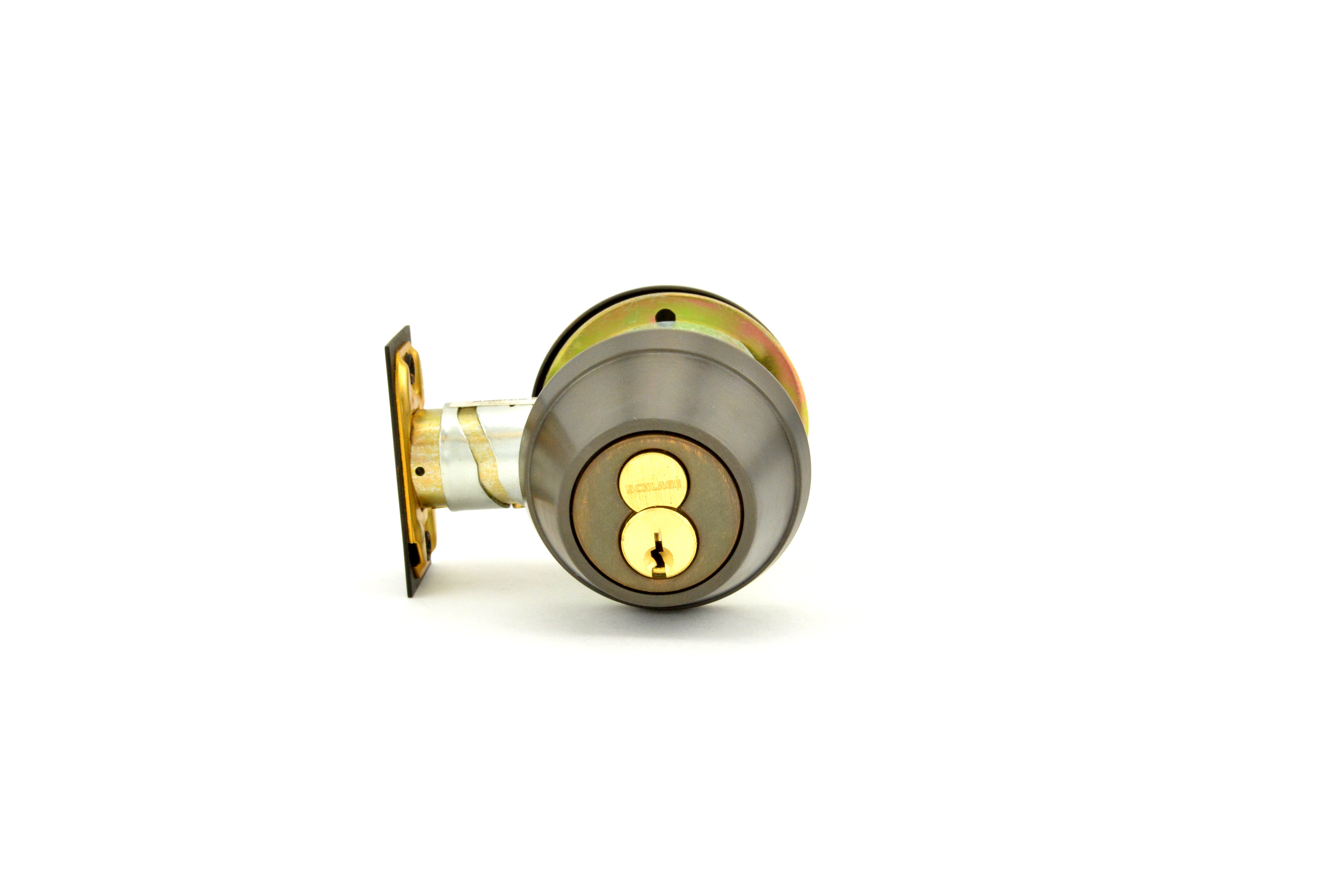 Schlage Commercial B660R613 Grade 1 Single Cylinder Deadbolt with Large Format Interchangeable Core C Keyway with 12296 Latch and 10094 Strike Oil Rubbed Bronze Finish Main image