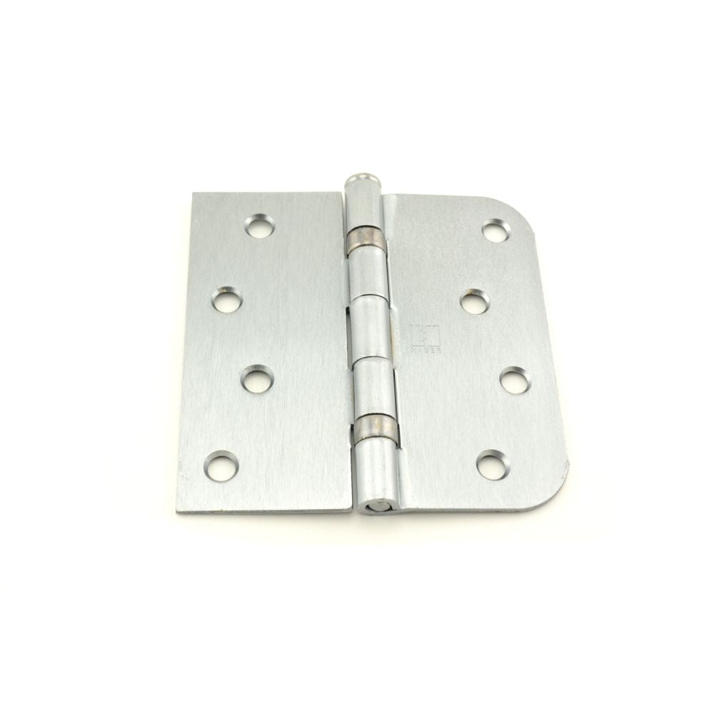 Hager BB1816426DEA 4" x 4" Right Hand Square by 5/8” Radius Full Mortise Residential Weight Ball Bearing Hinge Satin Chrome Finish