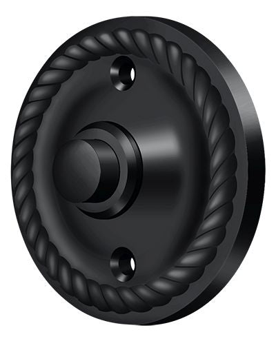 Deltana BBRR213U19 Bell Button; Round Rope; Black Finish Main image