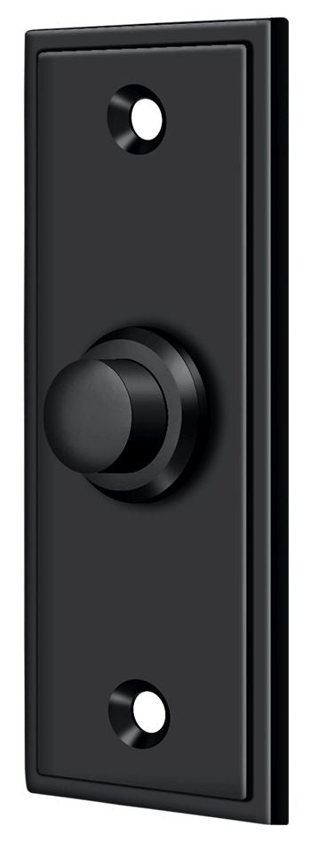 Deltana BBS333U19 Bell Button; Rectangular Contemporary; Black Finish Main image