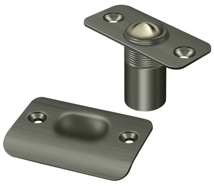 Deltana BC218RU15A Ball Catch; Round Corners; Antique Nickel Finish Main image