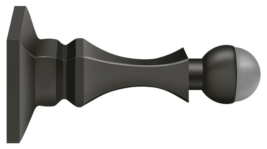 Deltana BDH35U10B 3-1/2" Baseboard Door Bumper; Solid Brass; Oil Rubbed Bronze Finish Main image