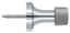 Deltana BDS125U26 1-1/2" Baseboard Door Bumper; Solid Brass; Bright Chrome Finish