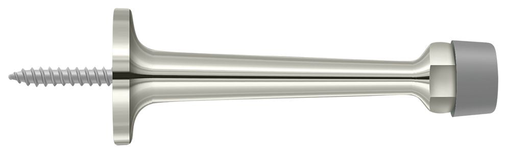 Deltana BDS30U14 3-1/4" Baseboard Door Bumper; Solid Brass; Bright Nickel Finish Main image