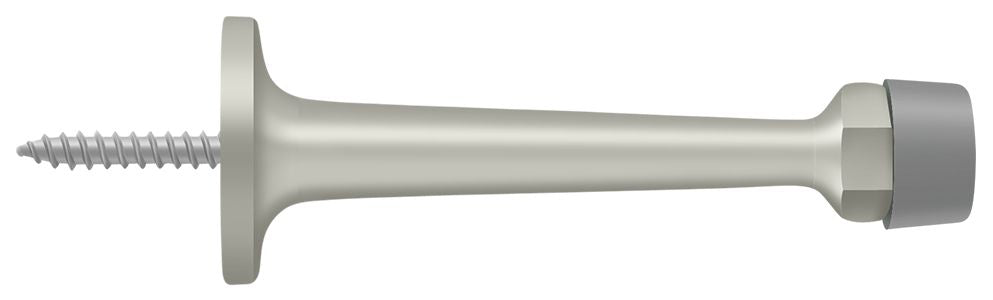 Deltana BDS30U15 3-1/4" Baseboard Door Bumper; Solid Brass; Satin Nickel Finish Main image
