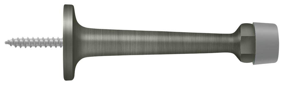 Deltana BDS30U15A 3-1/4" Baseboard Door Bumper; Solid Brass; Antique Nickel Finish Main image