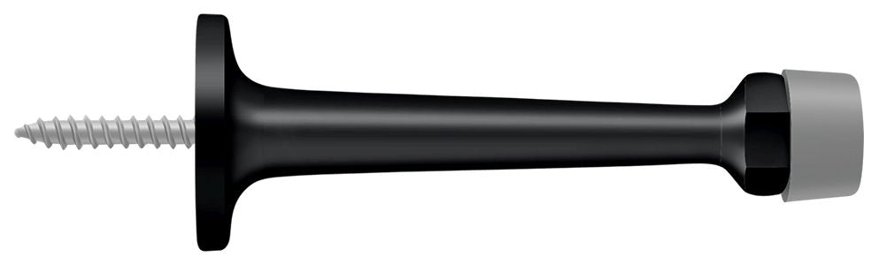 Deltana BDS30U19 3-1/4" Baseboard Door Bumper; Solid Brass; Black Finish Main image