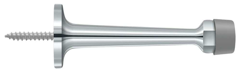 Deltana BDS30U26 3-1/4" Baseboard Door Bumper; Solid Brass; Bright Chrome Finish Main image